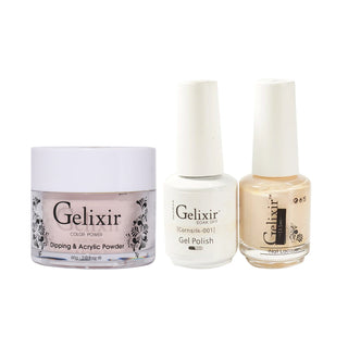 Gelixir 3 in 1 - 001 Cornsilk - Acrylic & Dip Powder, Gel & Lacquer