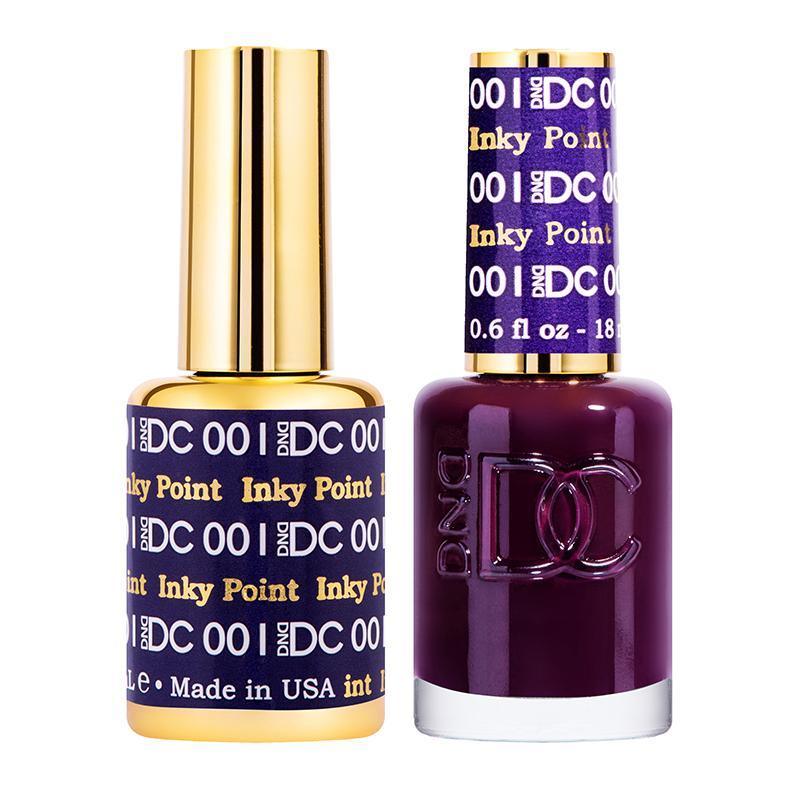  DND DC Gel Nail Polish Duo - 001 Purple Colors - Inky Point