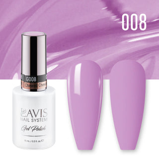 LAVIS 008 Chewed Chewing Gum - Gel Polish & Matching Nail Lacquer Duo Set - 0.5oz