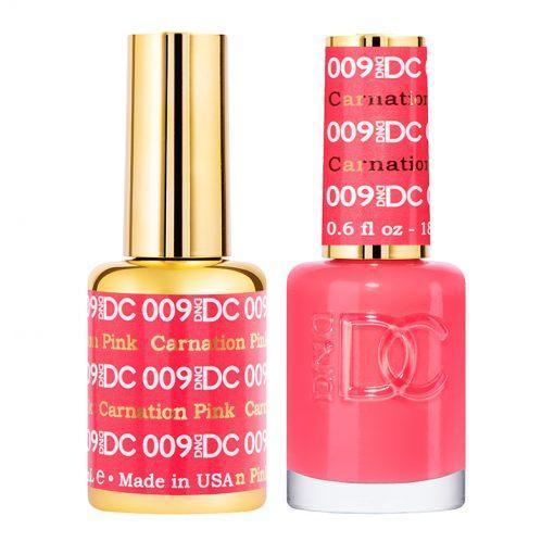  DND DC Gel Nail Polish Duo - 009 Coral Colors - Carnation Pink