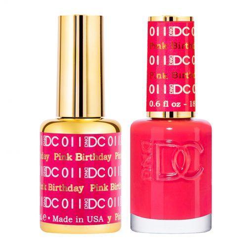  DND DC Gel Nail Polish Duo - 011 Pink Colors - Pink Birthday