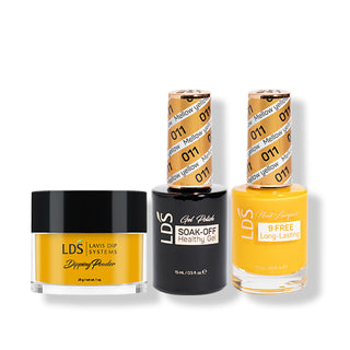 LDS 3 in 1 - 011 Mellow Yellow - Dip (1oz), Gel & Lacquer Matching