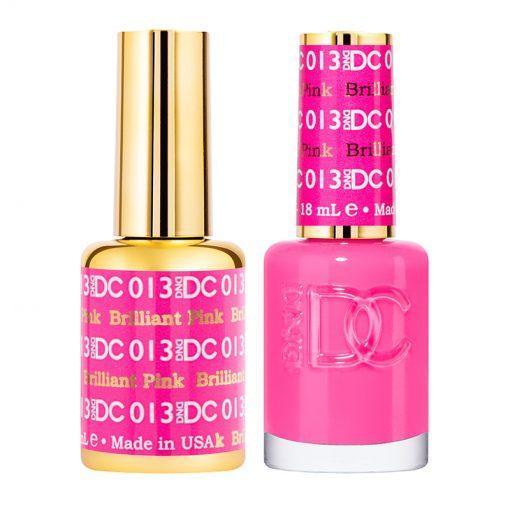 DND DC Gel Nail Polish Duo - 013 Pink Colors - Brilliant Pink