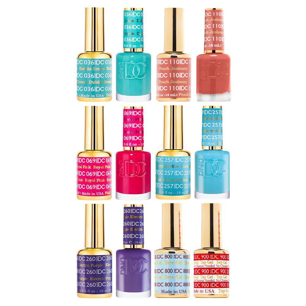  DND DC Gel Starter Kit - 110, 036, 069, 257, 260, BT 800-900