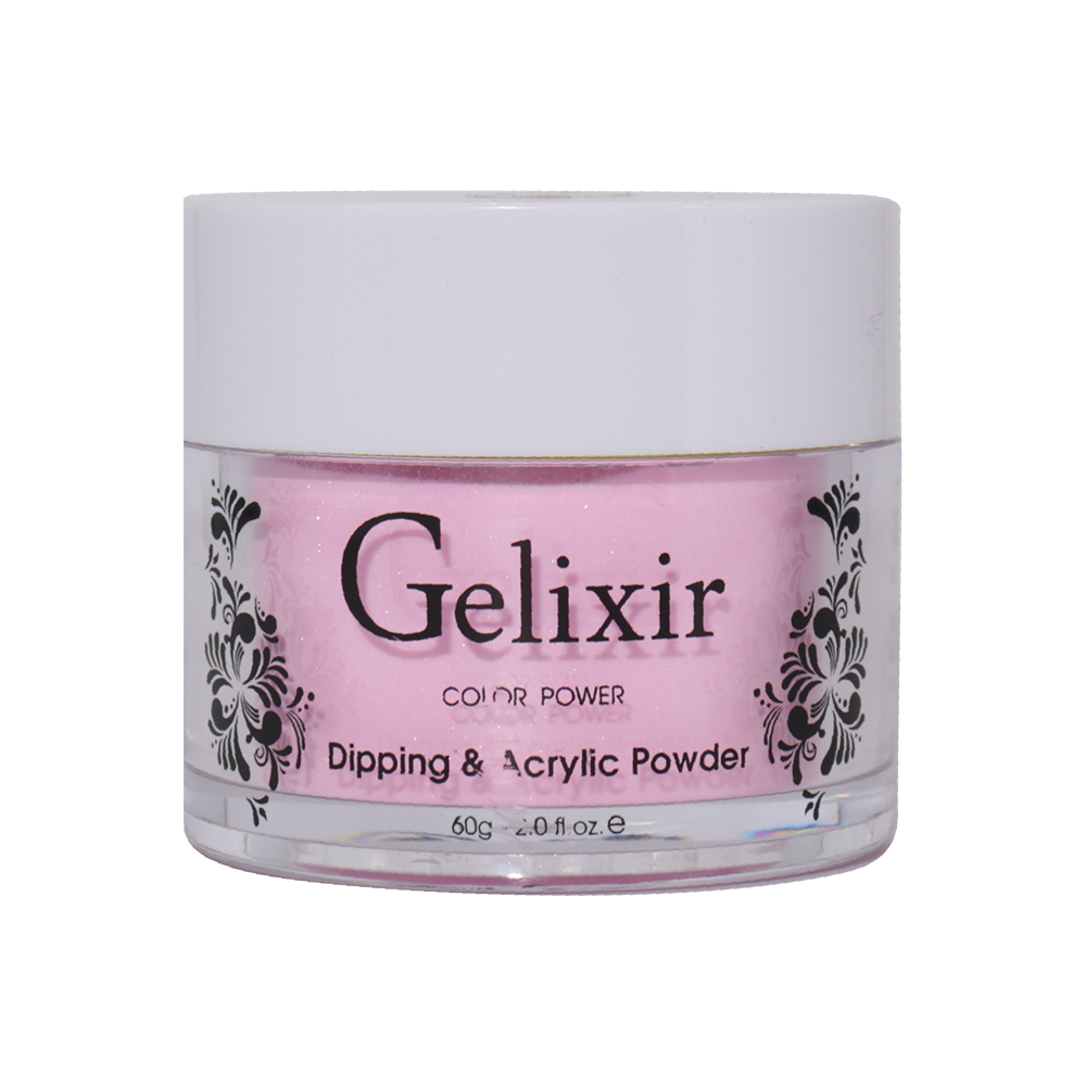 Gelixir Acrylic & Powder Dip Nails 016 Carnation Pink - Pink Glitter Colors