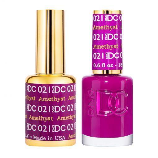 DND DC Gel Nail Polish Duo - 021 Purple Colors - Amethyst