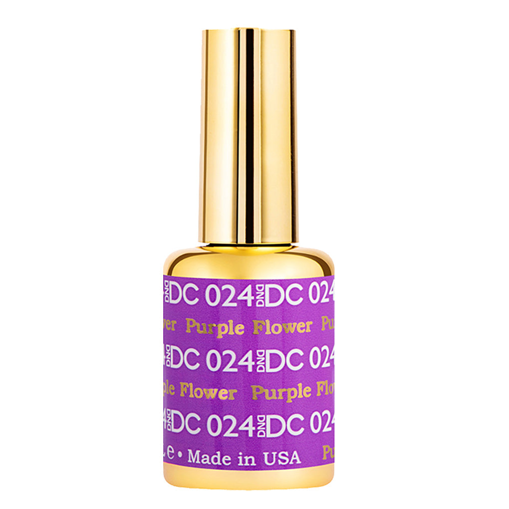 DND DC Gel Polish - 024 Purple Colors - Purple Flower