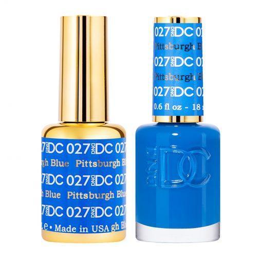 DND DC Gel Nail Polish Duo - 027 Blue Colors - Pittsburgh Blue