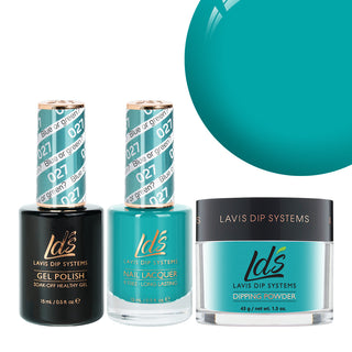 LDS 3 in 1 - 027 Blue Or Green - Dip (1.5oz), Gel & Lacquer Matching