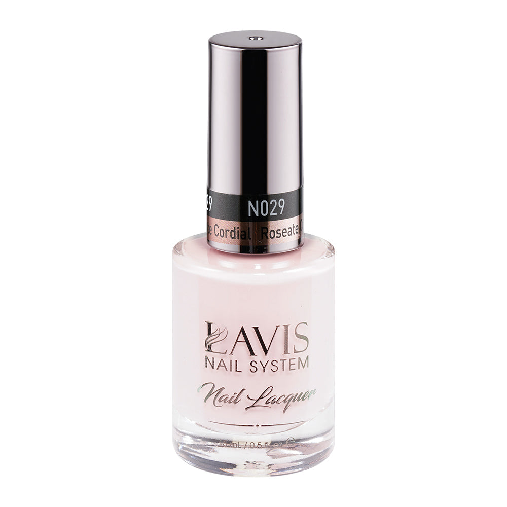 LAVIS 029 Roseate Cordial - Nail Lacquer 0.5 oz by LAVIS NAILS sold by DTK Nail Supply