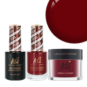 LDS 3 in 1 - 033 Sangria - Dip (1.5oz), Gel & Lacquer Matching