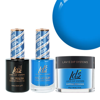 LDS 3 in 1 - 034 Vitamin Sea - Dip (1.5oz), Gel & Lacquer Matching