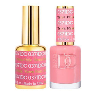  DND DC Gel Nail Polish Duo - 037 Coral, Pink Colors - Terr Pink