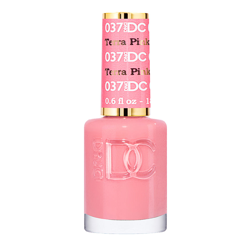 DND DC Nail Lacquer - 037 Coral, Pink Colors - Terr Pink