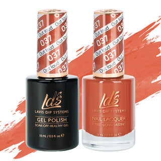 LDS 037 Out Loud - LDS Gel Polish & Matching Nail Lacquer Duo Set - 0.5oz