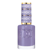 DND DC Nail Lacquer - 043 Purple, Gray Colors - Dark Salmon