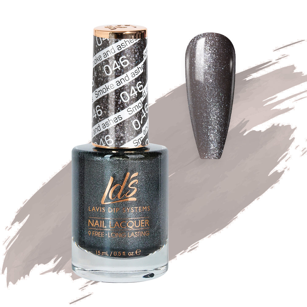 LDS 046 Smoke And Ashes - LDS Nail Lacquer 0.5oz