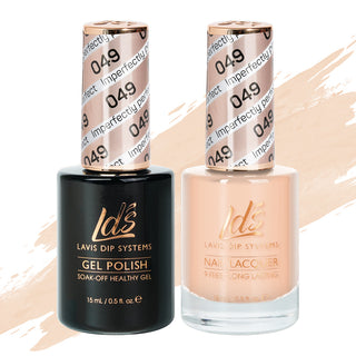 LDS 049 Imperfectly Perfect - LDS Gel Polish & Matching Nail Lacquer Duo Set - 0.5oz