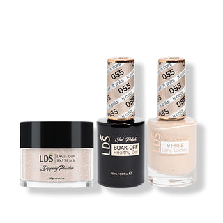 LDS 3 in 1 - 055 It Color - Dip (1oz), Gel & Lacquer Matching