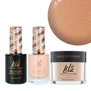 LDS 3 in 1 - 056 Effortless Glow - Dip (1.5oz), Gel & Lacquer Matching