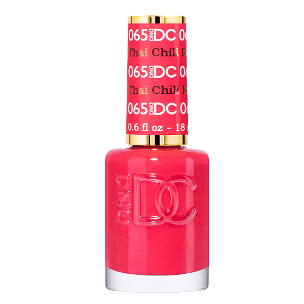 DND DC Nail Lacquer - 065 Thai Chilli Red | Lavis Dip Systems Inc