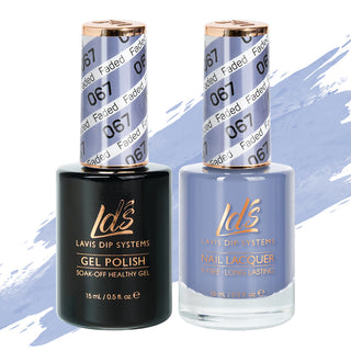 LDS 067 Faded - LDS Gel Polish & Matching Nail Lacquer Duo Set - 0.5oz