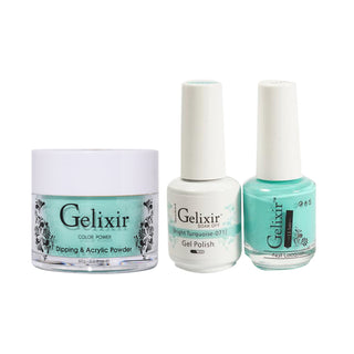 Gelixir 3 in 1 - 071 Bright Turquoise - Acrylic & Dip Powder, Gel & Lacquer