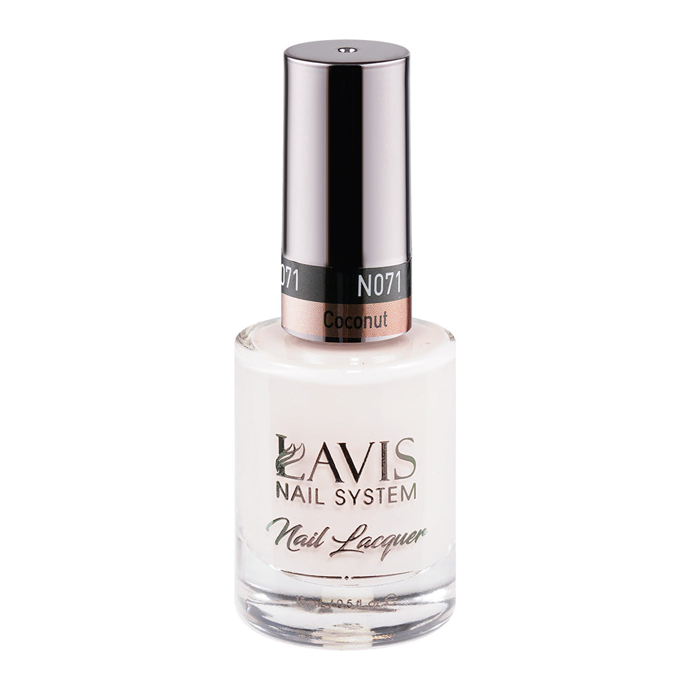 LAVIS 071 Coconut - Nail Lacquer 0.5 oz by LAVIS NAILS sold by DTK Nail Supply