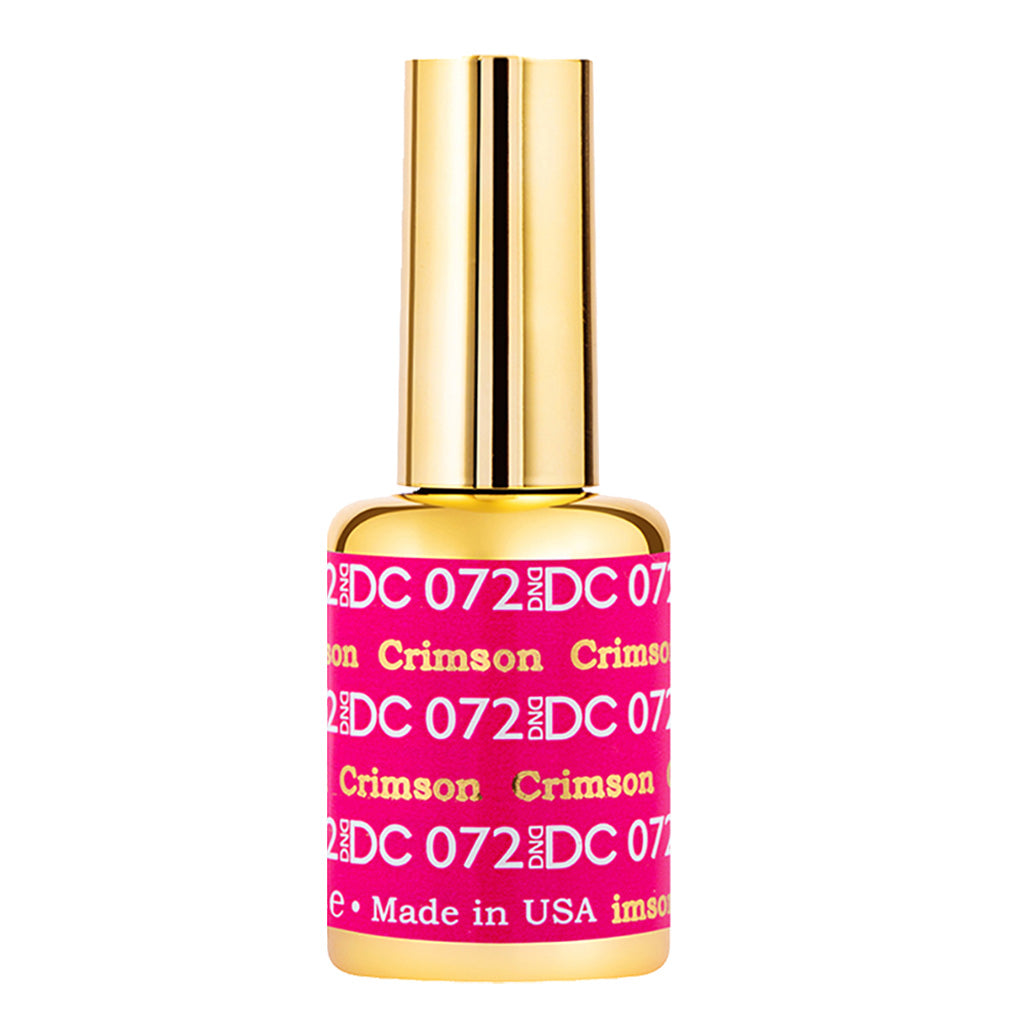 DND DC Gel Polish - 072 Pink Colors - Crimson