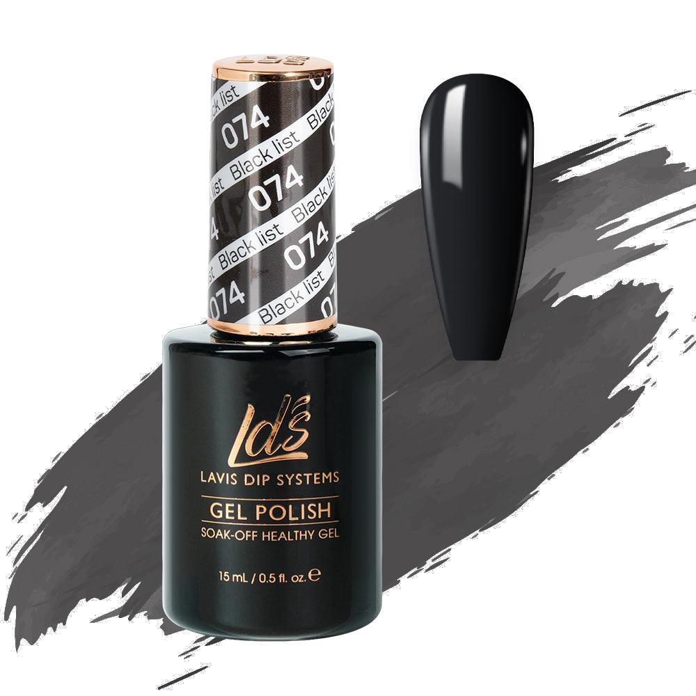 LDS 074 Black List - LDS Gel Polish 0.5oz