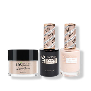 LDS 3 in 1 - 077 Malted Milk - Dip (1oz), Gel & Lacquer Matching
