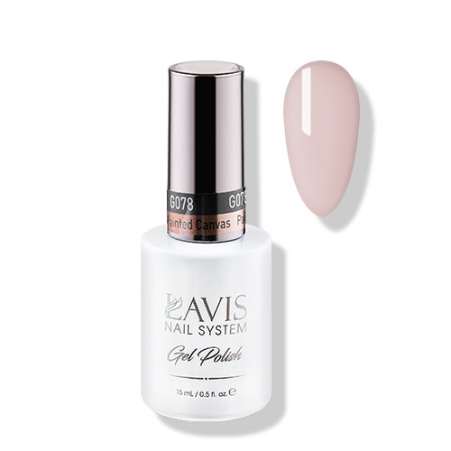 Lavis Gel Polish 078 - Beige White Colors - Painted Canvas