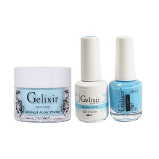 Gelixir 3 in 1 - 079 Sky Blue - Acrylic & Dip Powder, Gel & Lacquer