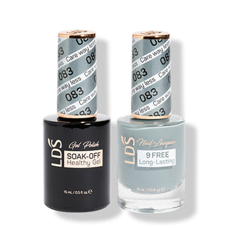 LDS 083 Care Way Less - LDS Gel Polish & Matching Nail Lacquer Duo Set - 0.5oz
