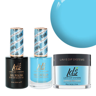 LDS 3 in 1 - 088 Powderblue - Dip (1.5oz), Gel & Lacquer Matching