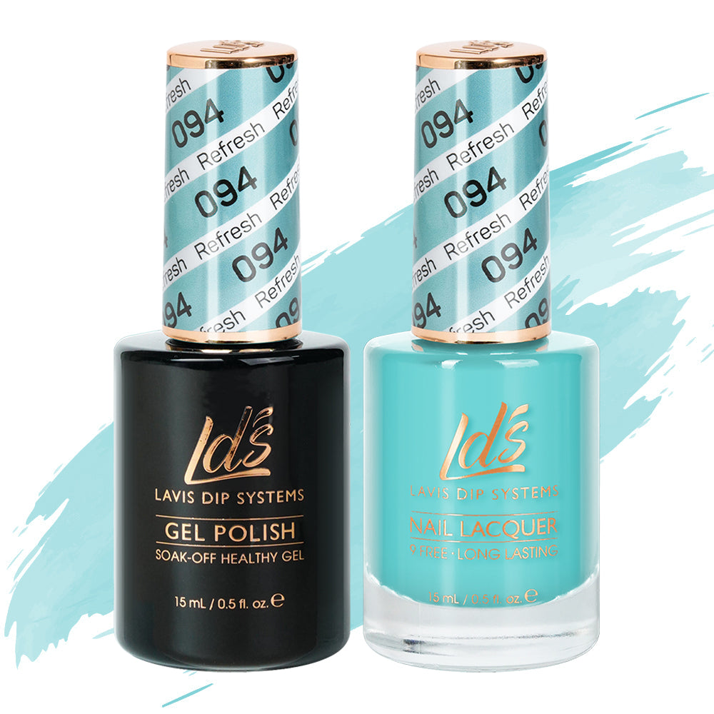 LDS 094 Refresh - LDS Gel Polish & Matching Nail Lacquer Duo Set - 0.5oz
