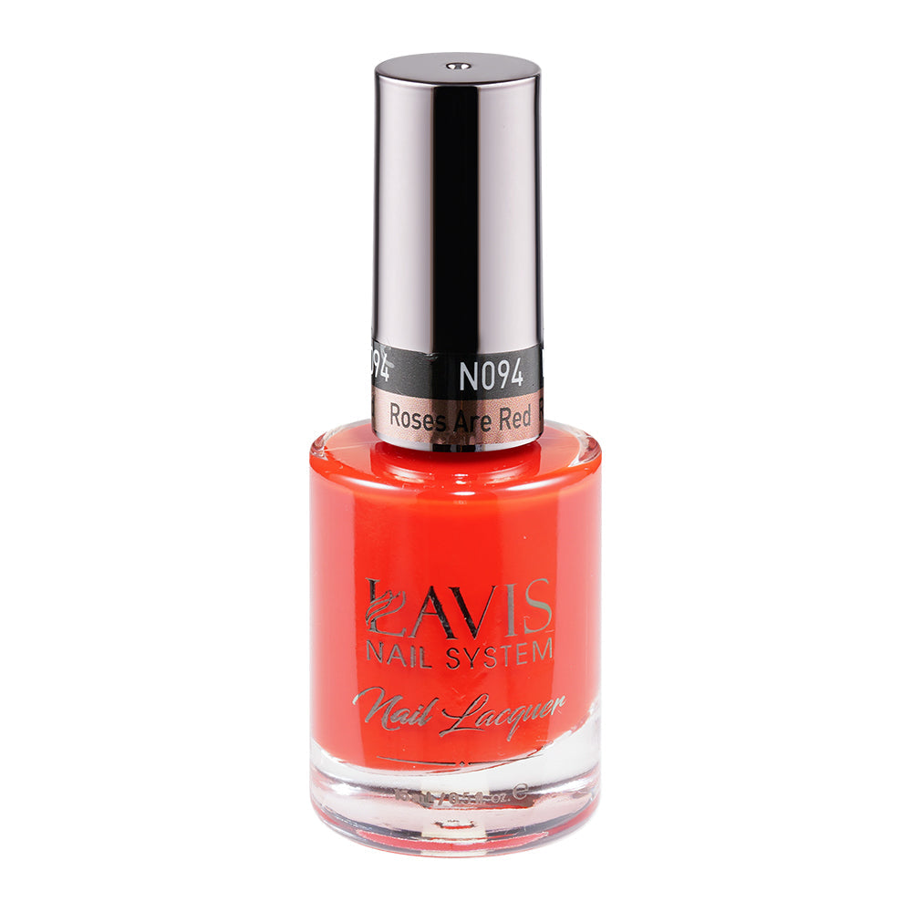 LAVIS 094 Roses Are Red - Nail Lacquer 0.5 oz by LAVIS NAILS sold by DTK Nail Supply