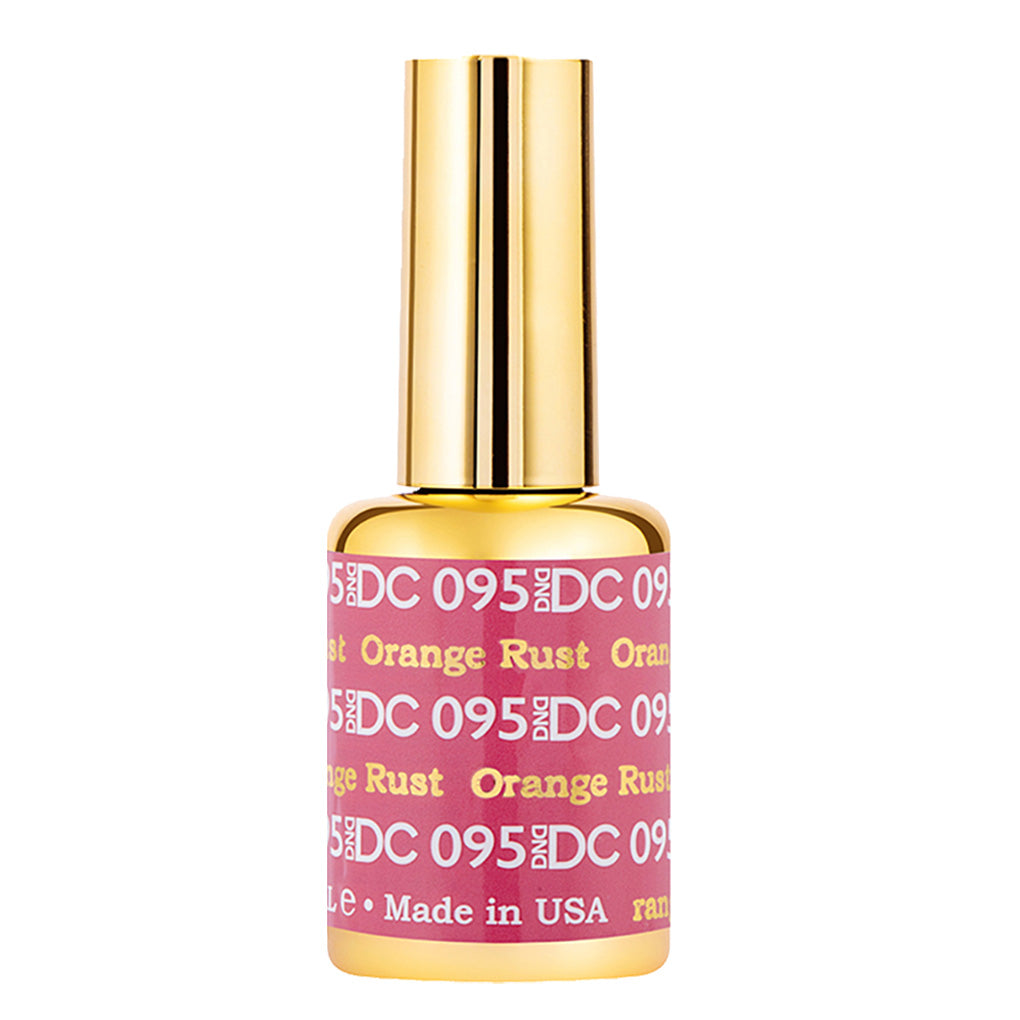 DND DC Gel Polish - 095 Pink Colors - Orange Rust