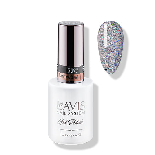 Lavis Gel Polish 097 - Silver Glitter Colors - Fantasyland