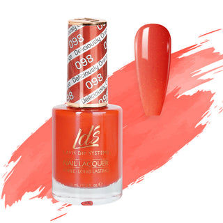 LDS 098 Deliciously Orange - LDS Nail Lacquer 0.5oz