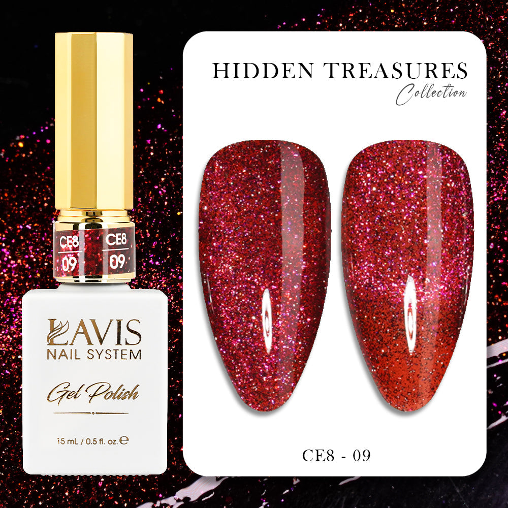 LAVIS Cat Eye CE8 - 09 - Gel Polish 0.5 oz -  Lavis Hidden Treasures Collection