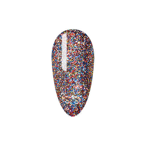 Lavis Gel Polish 102 - Red Glitter Colors - Kaleidoscope