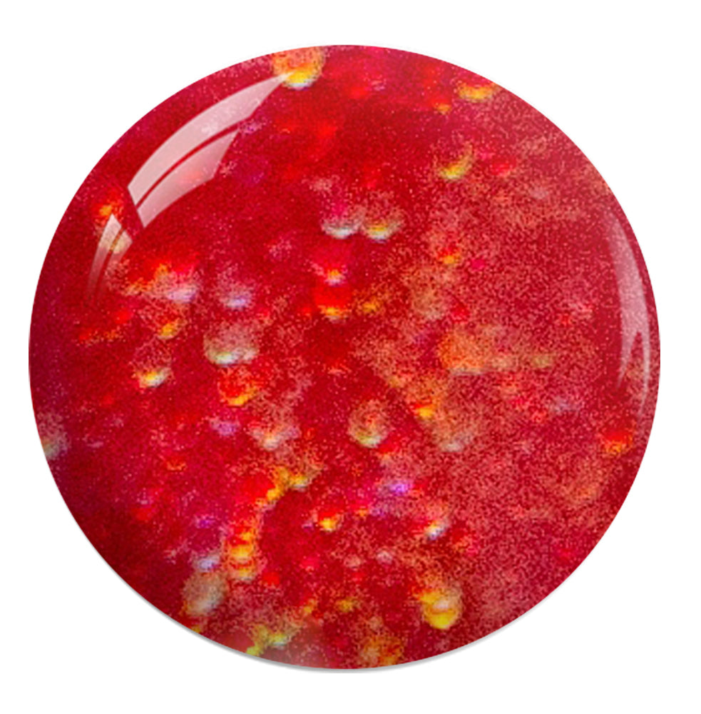 Gelixir Acrylic & Powder Dip Nails 103 Christmas Red - Glitter Orange Colors