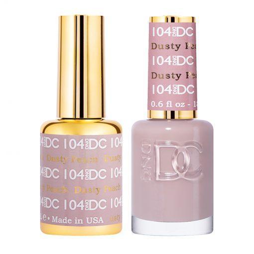 DND DC Gel Nail Polish Duo - 104 Neutral Colors - Dusty Peach