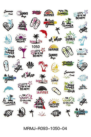 Nail Art Stickers - XF1050 04