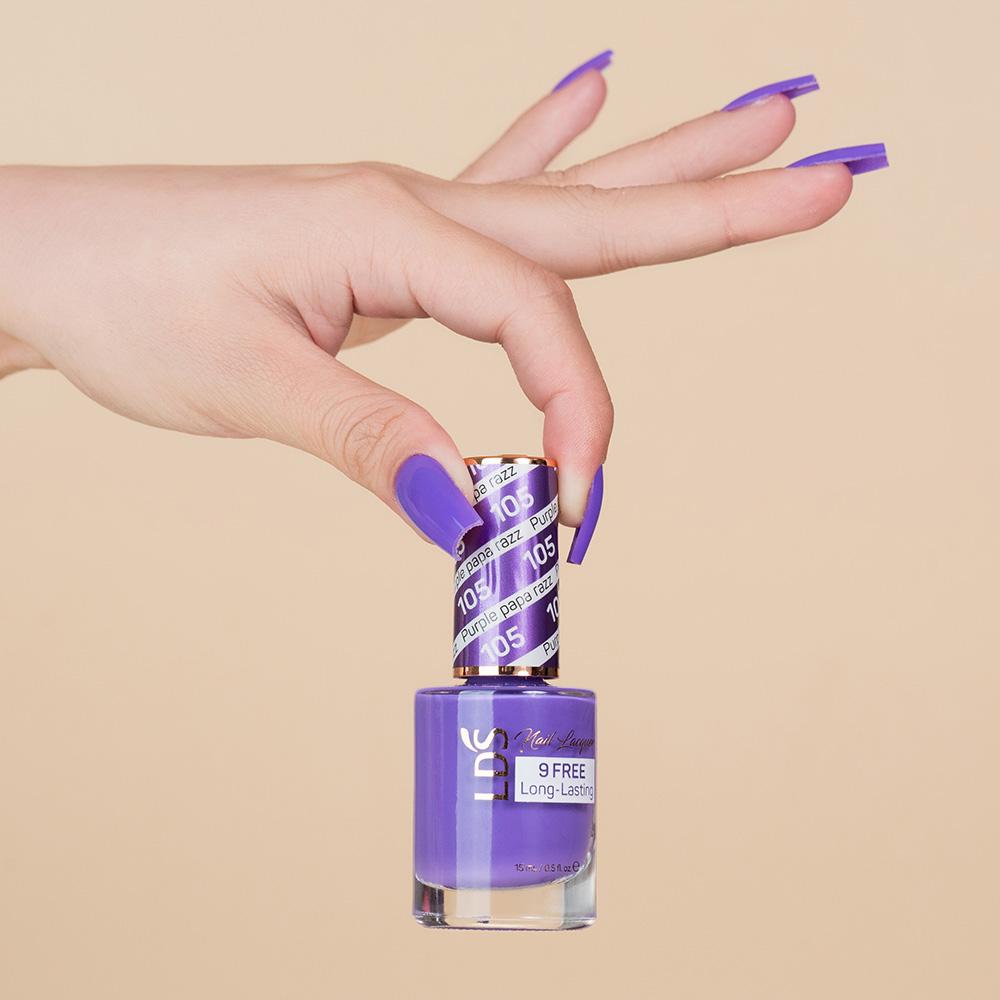 LDS 105 Purple Papa Razzi - LDS Gel Polish 0.5oz