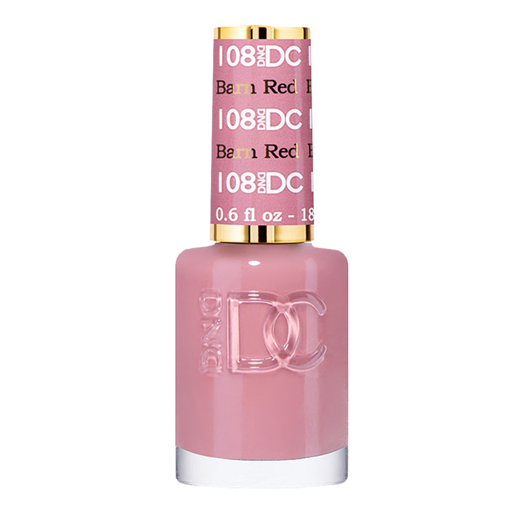 DND DC Nail Lacquer - 108 Pink Colors - Barn Red