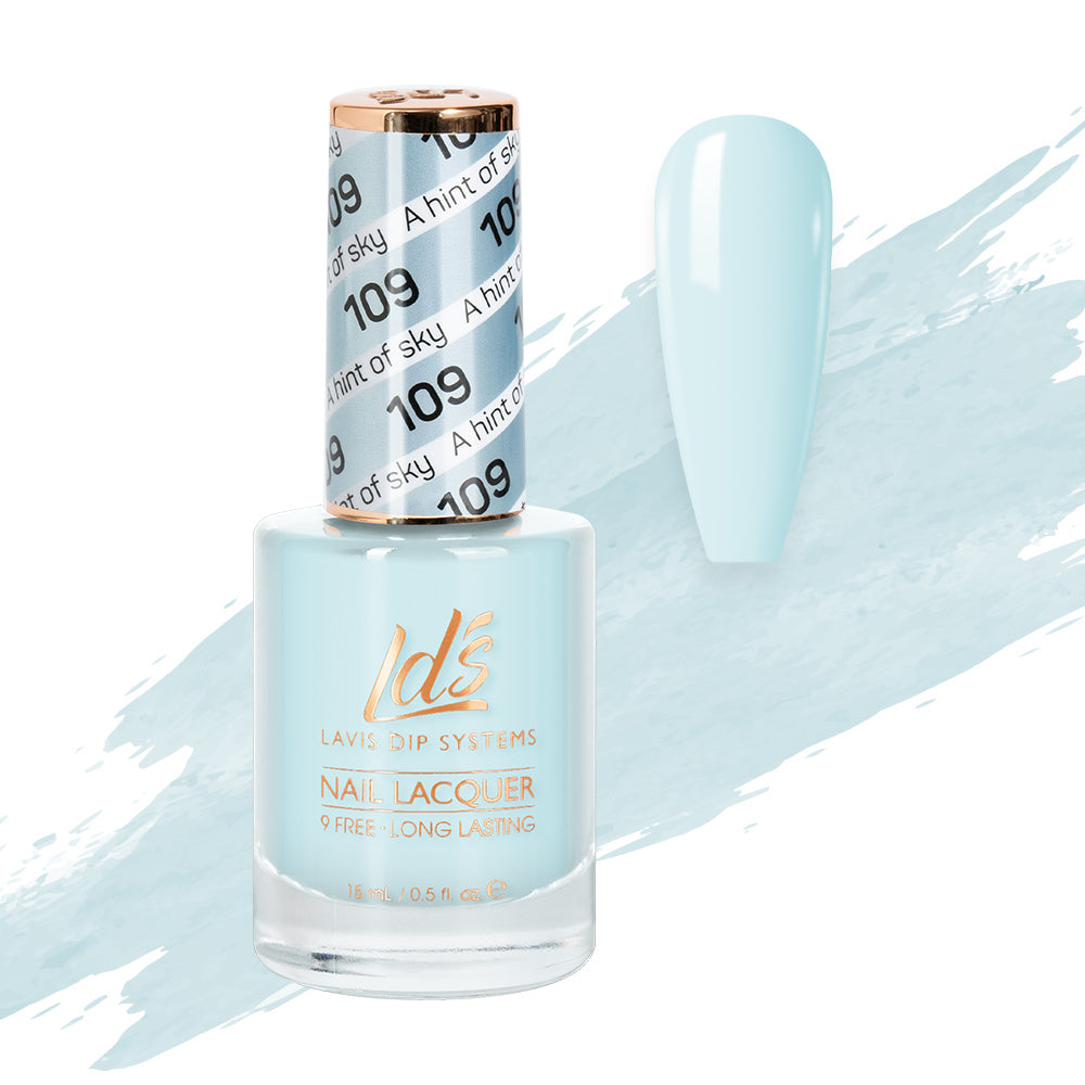 LDS 109 A Hint Of Sky - LDS Nail Lacquer 0.5oz
