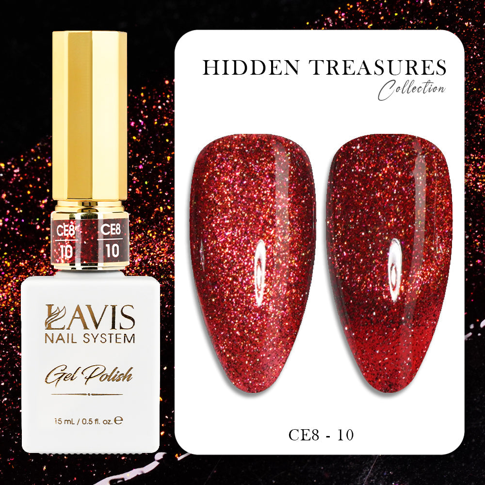 LAVIS Cat Eye CE8 - 10 - Gel Polish 0.5 oz -  Lavis Hidden Treasures Collection