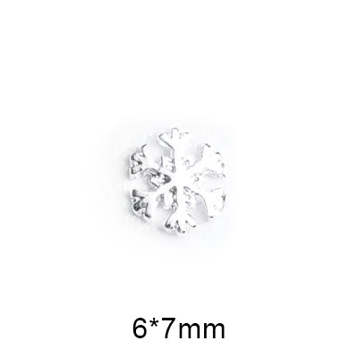 #5B Snowflake Nail Charms - Silver